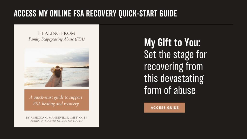 Scapegoat Recovery Guide Website